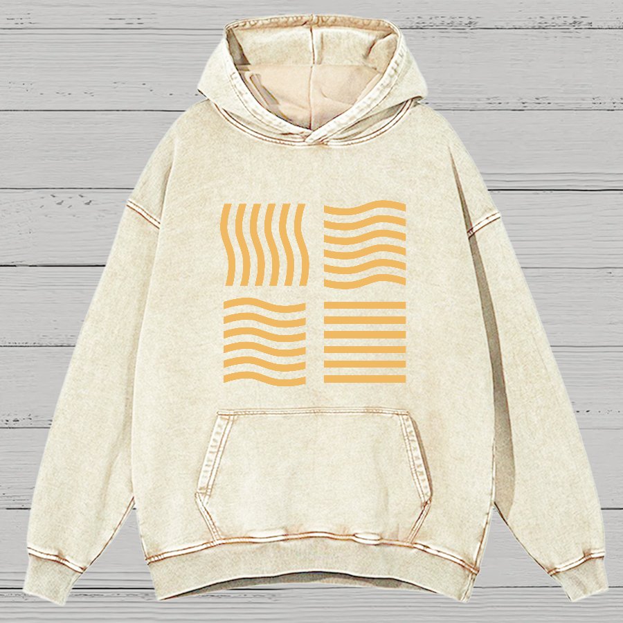 Elemental Stones Geeky Vintage Distressed Hoodie