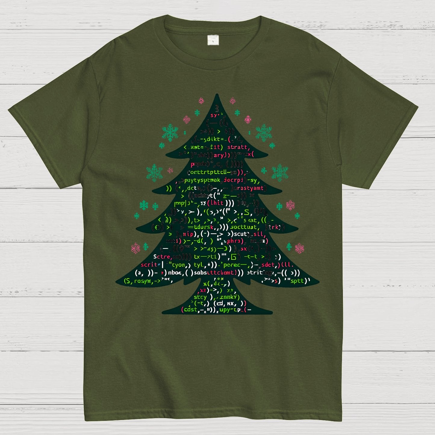 A Programmer's Christmas Tree Geek T-Shirt