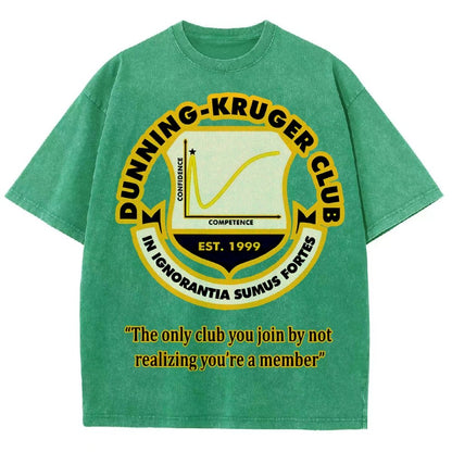 Dunning-Kruger Club Vintage Distressed T-shirt
