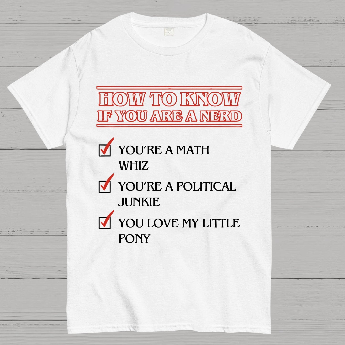 Nerd Checklist T-Shirt