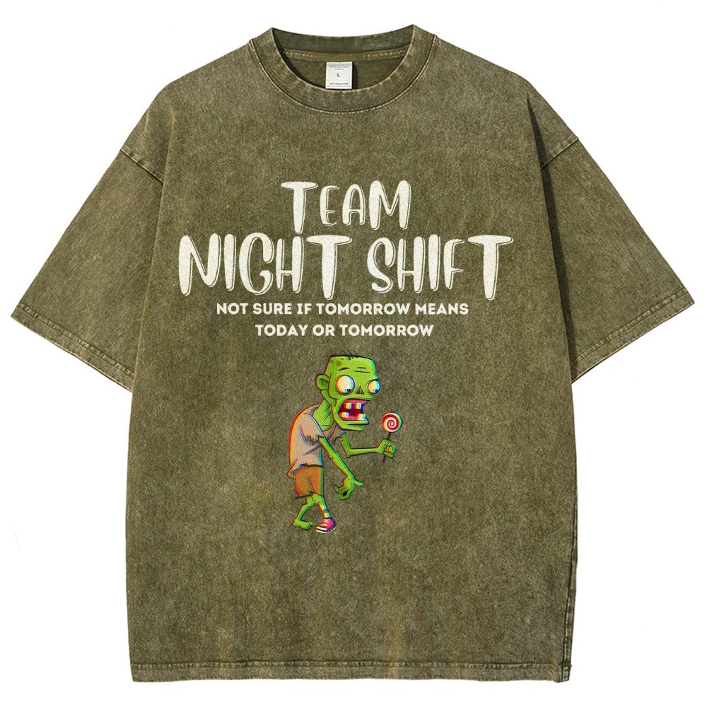 Night Shift Team! Vintage Distressed T-shirt