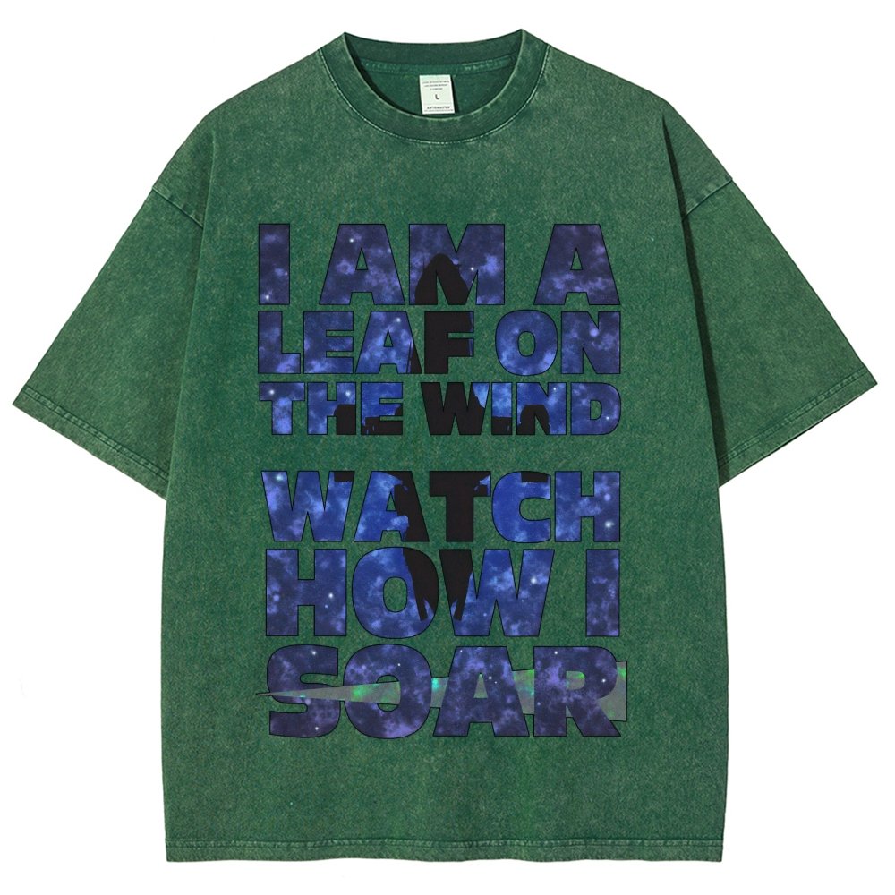 Leaf on the Wind Vintage Distressed T-shirt