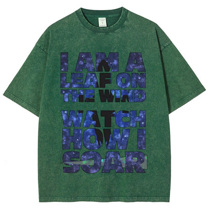 Leaf on the Wind Vintage Distressed T-shirt