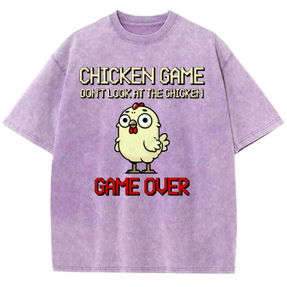 Chicken Game Vintage Washed T-shirt