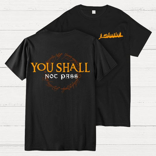 You Can't Cross  Front And Back Printing Geek T-Shirt