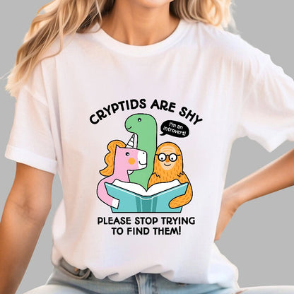 Cryptids are Shy Geek T-Shirt