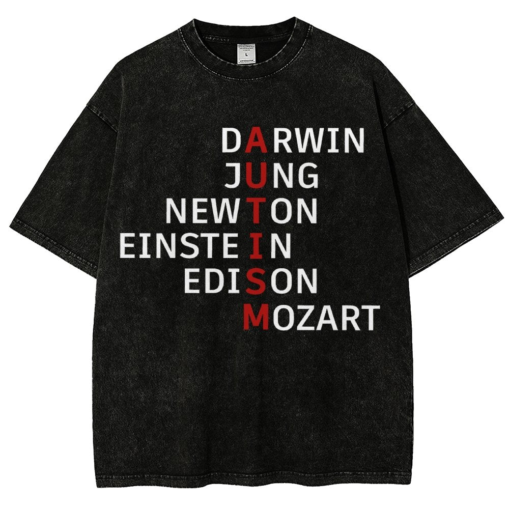 Autism and genius: different ways of thinking Vintage Distressed T-shirt
