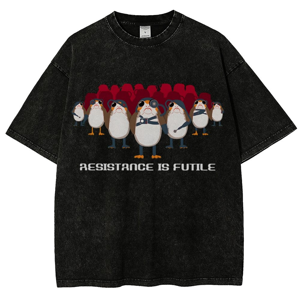 Resistance is Futile Vintage Distressed T-shirt