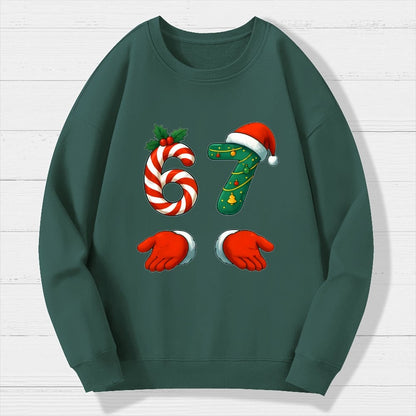 67 Christmas Geek Cotton Sweatshirt