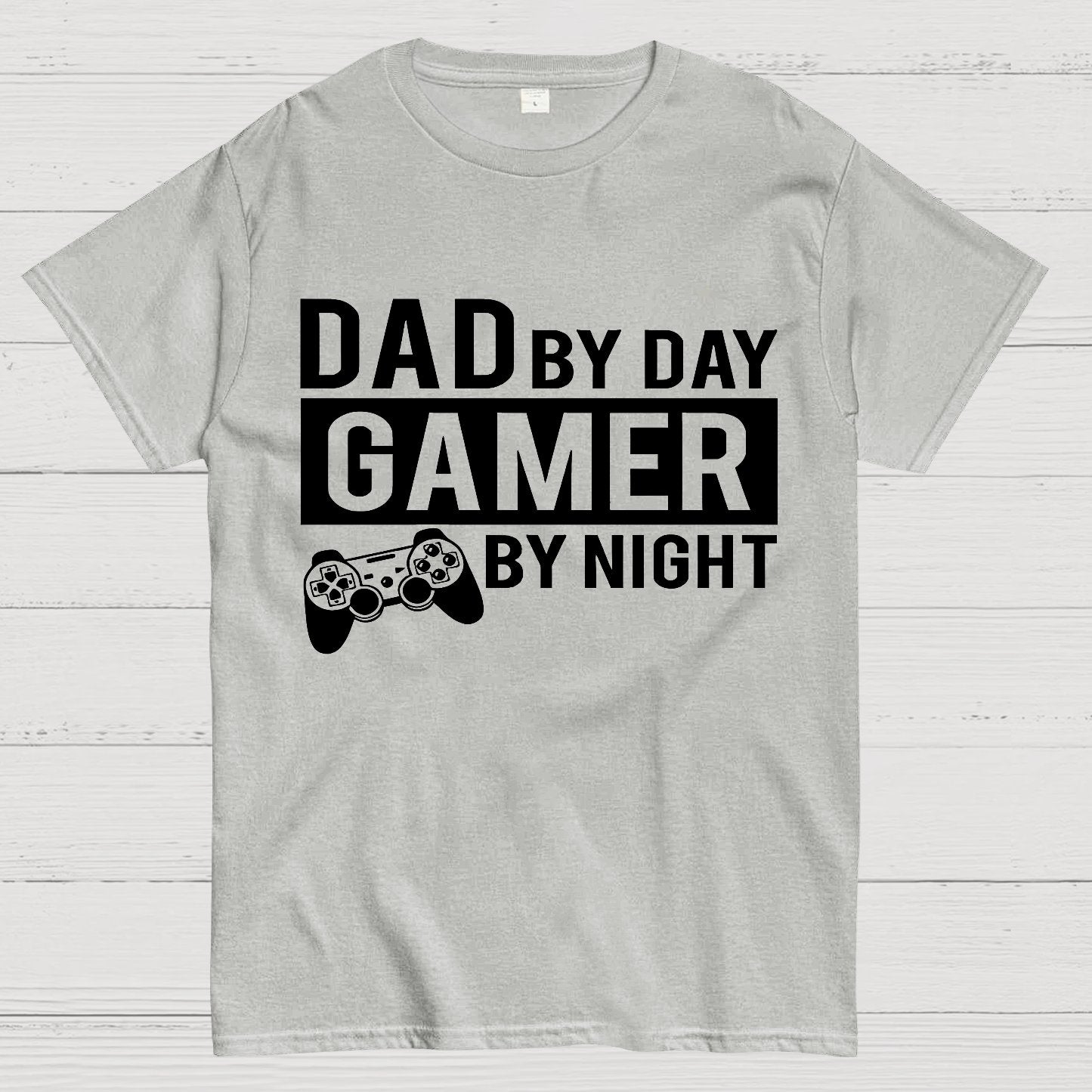 Dad By Day Gamer By Night Geek T-Shirt