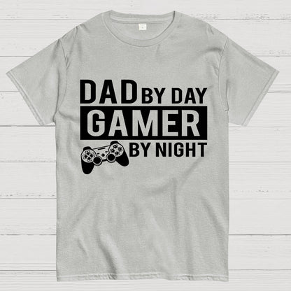 Dad By Day Gamer By Night Geek T-Shirt