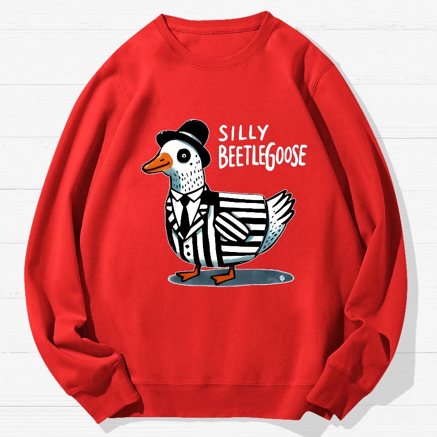 Beetle Goose Cotton Pullover Geek Cotton Sweatshirt