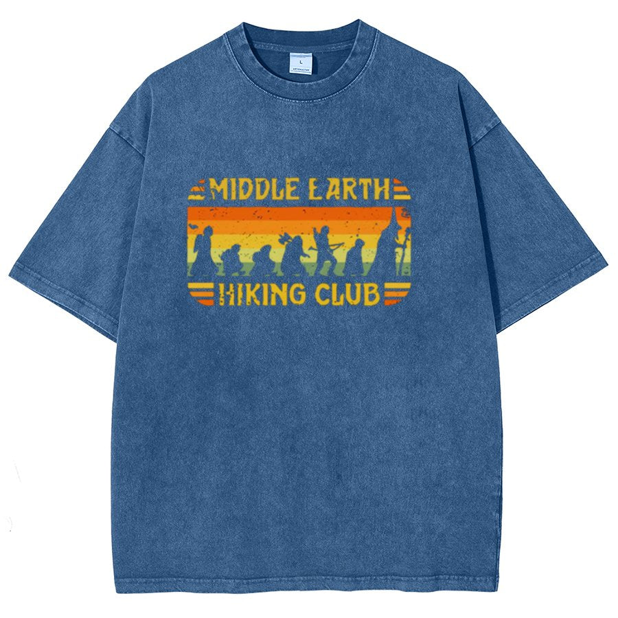 Mystic Land Hiking Club Vintage Distressed T-shirt