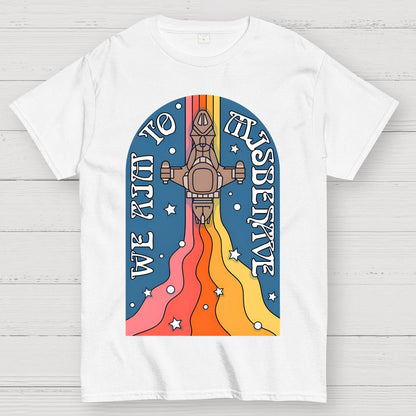 Psychedelic Aim to Misbehave Geek T-Shirt