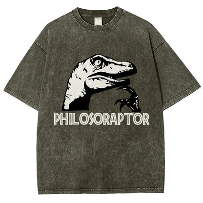 Philosoraptor Vintage Distressed T-shirt