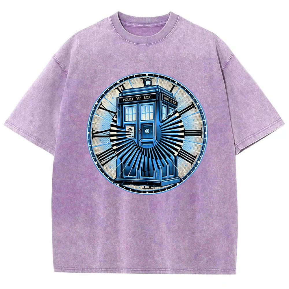 Time Travel in a box Vintage Distressed T-shirt