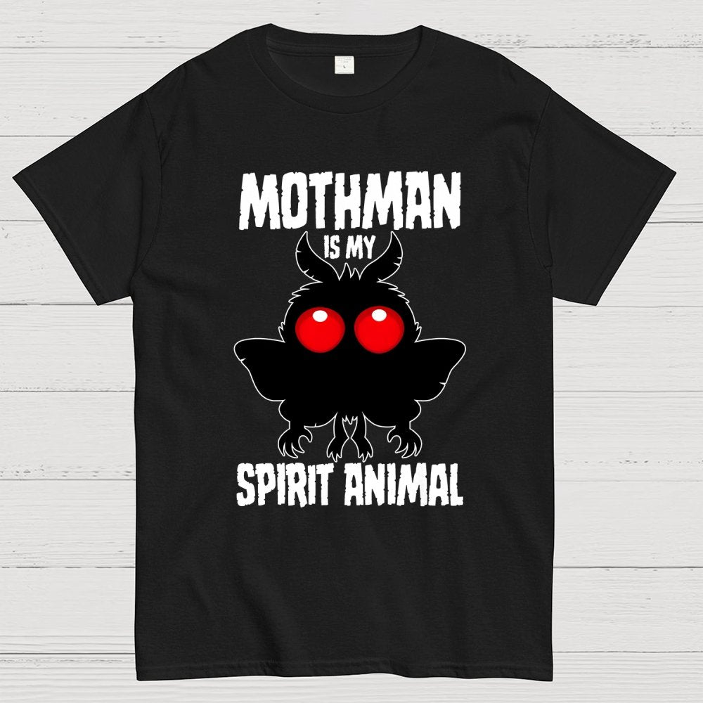 Mothman Is My Spirit Animal Dark Geek T-Shirt