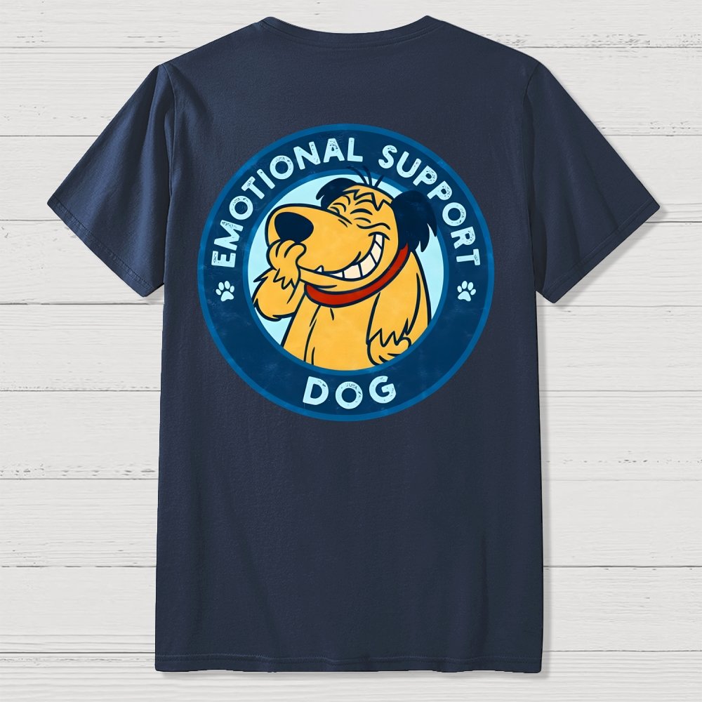 Dog Support Or Not? Front And Back Printing Geek T-Shirt