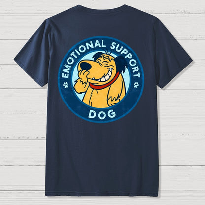 Dog Support Or Not? Front And Back Printing Geek T-Shirt
