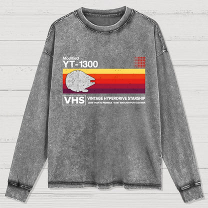 Vintage Hyperdrive Starship Washed Long Sleeve Tee