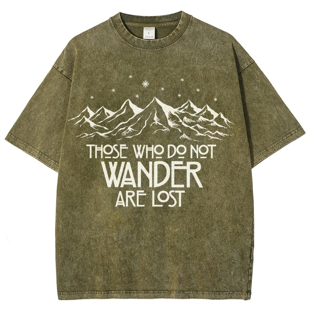 Those Who Do Not Wander Vintage Distressed T-shirt