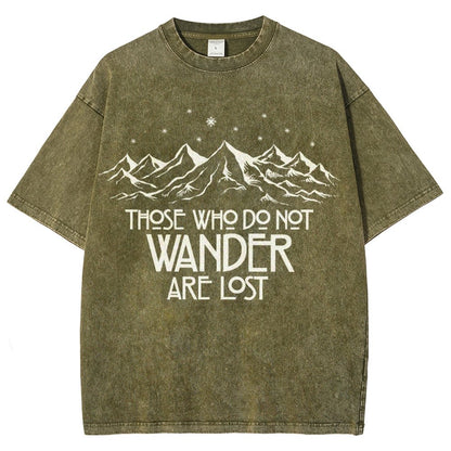 Those Who Do Not Wander Vintage Distressed T-shirt
