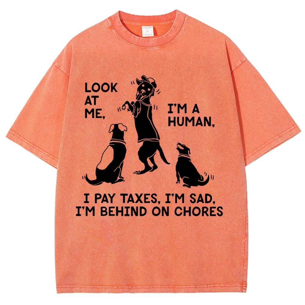 Dog Mocks Humans Vintage Distressed T-shirt