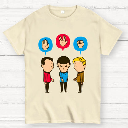 Paper – Scissors – Rock Unisex Geek T-Shirt