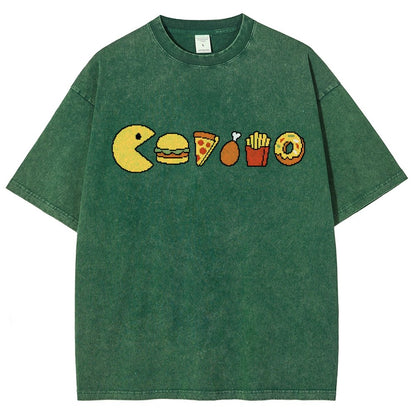 Snack-man Vintage Distressed T-shirt