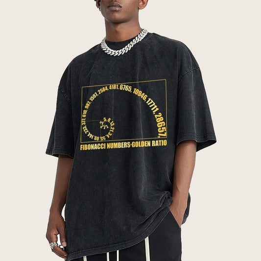 Fibonacci Numbers, Golden Ratio Vintage Distressed T-shirt