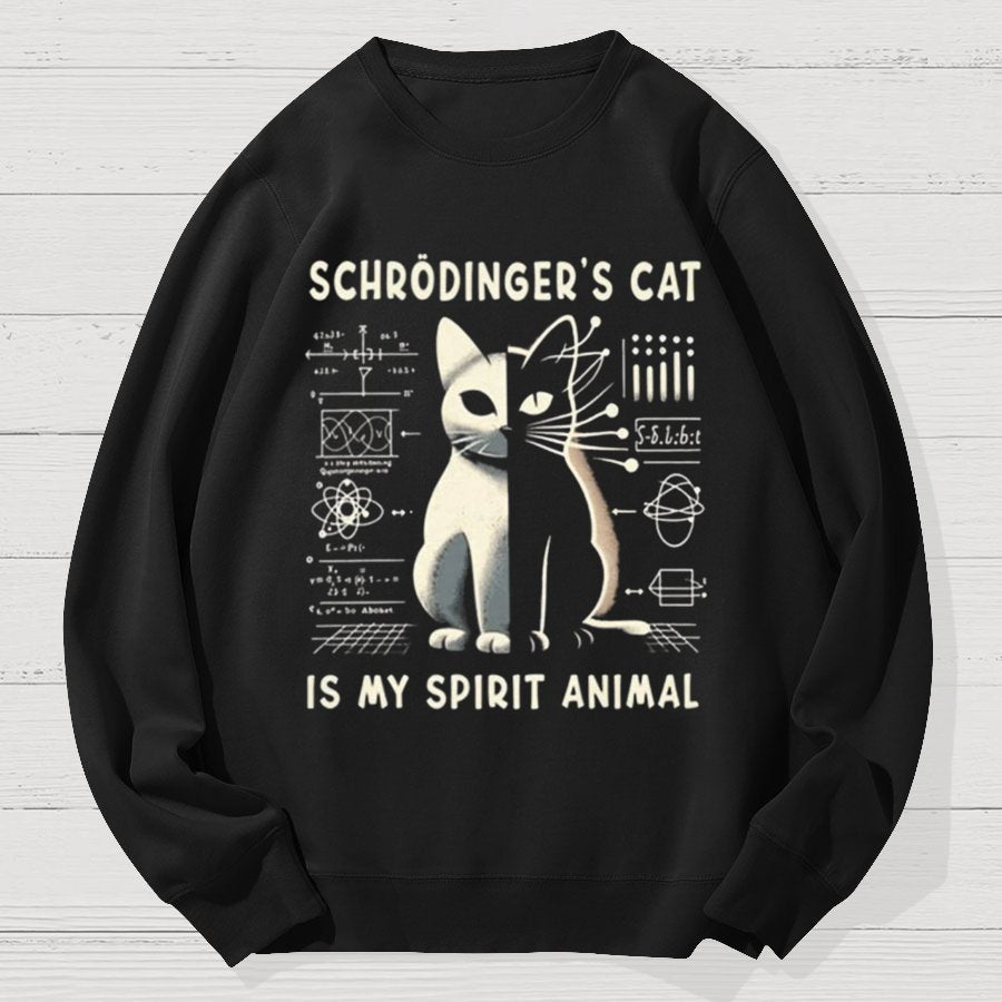 Schrodinger's Cat Geek Cotton Sweatshirt