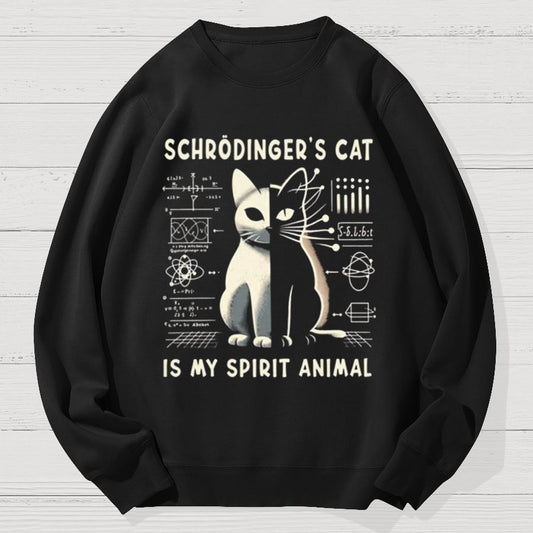 Schrodinger's Cat Geek Cotton Sweatshirt