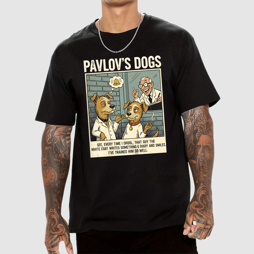Pavlov's Dogs Art Print Geek T-Shirt