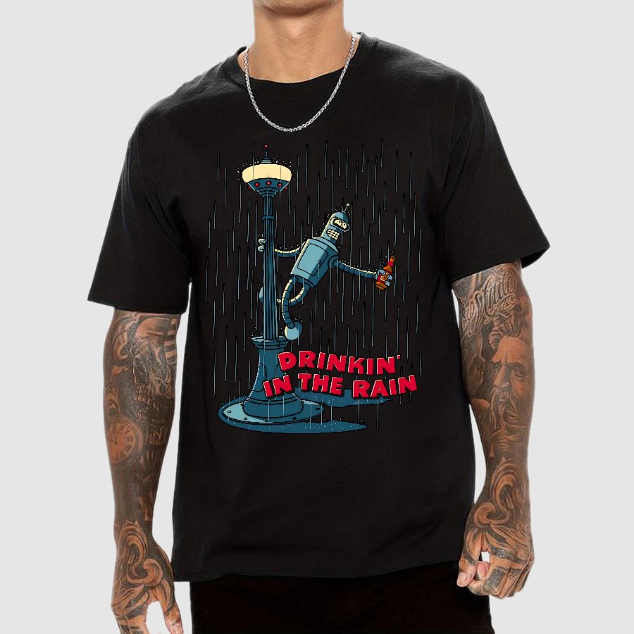 Drinkin' in the Rain Geek T-Shirt