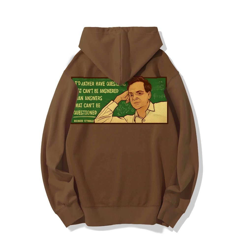 Feynman Science Printed Back Cotton Hoodie