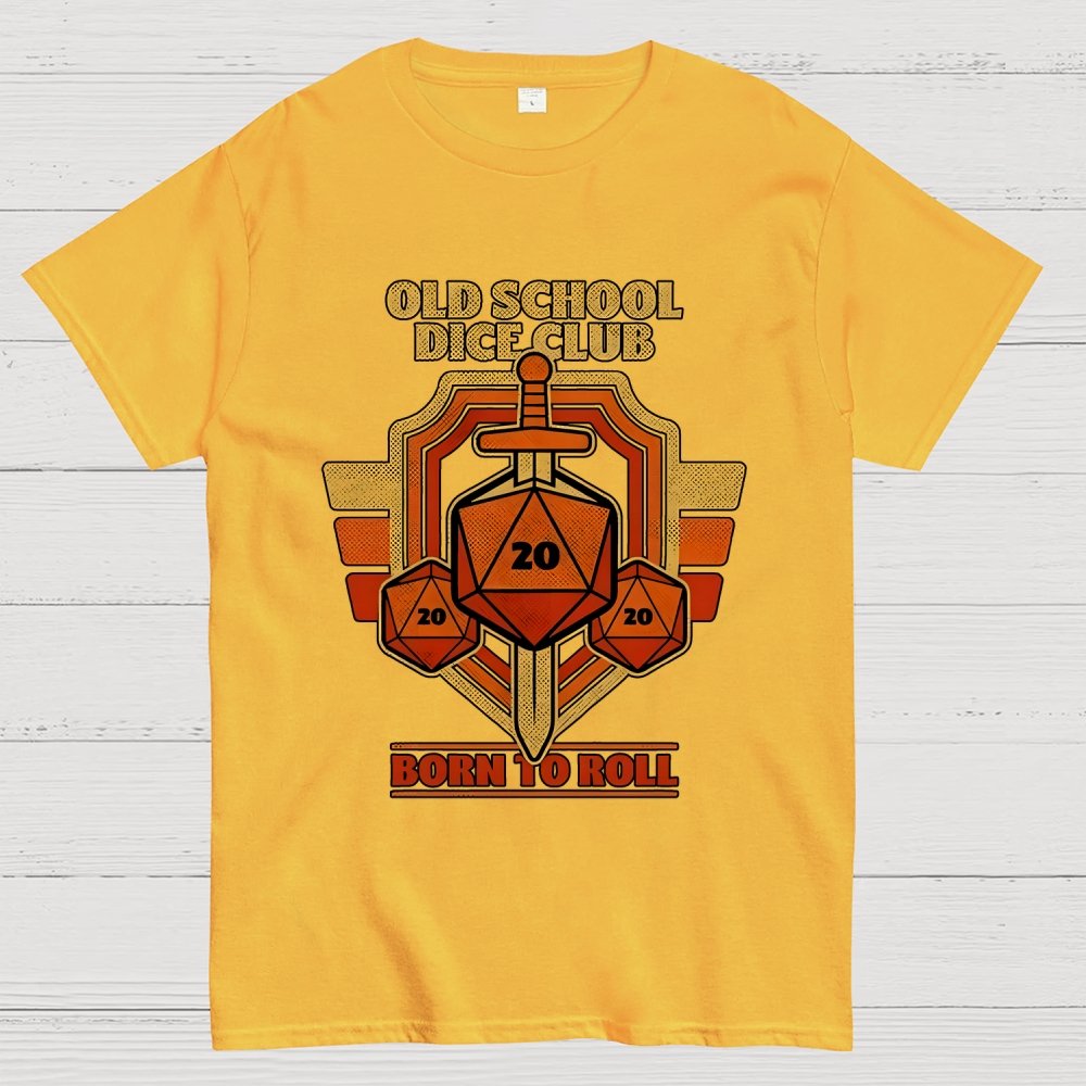 RPG Vintage Sword Shield Geek T-Shirt