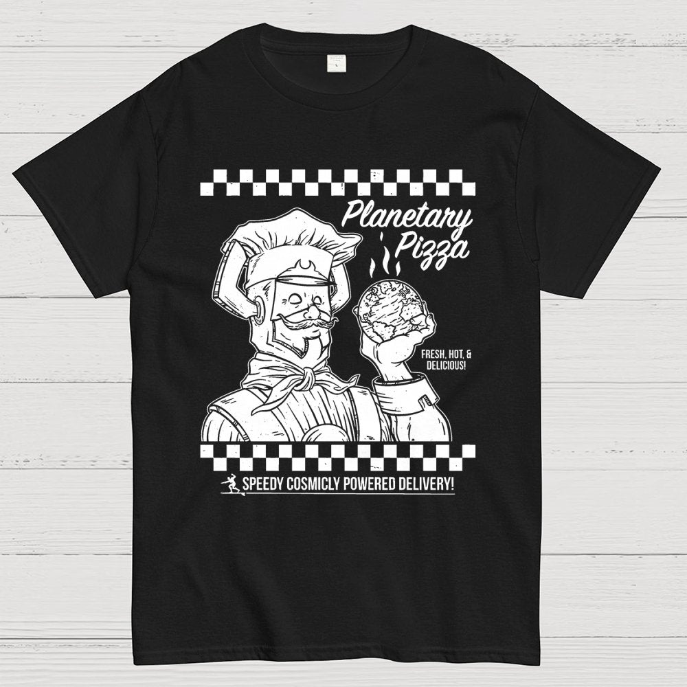 Planetary Pizza Unisex Geek T-Shirt