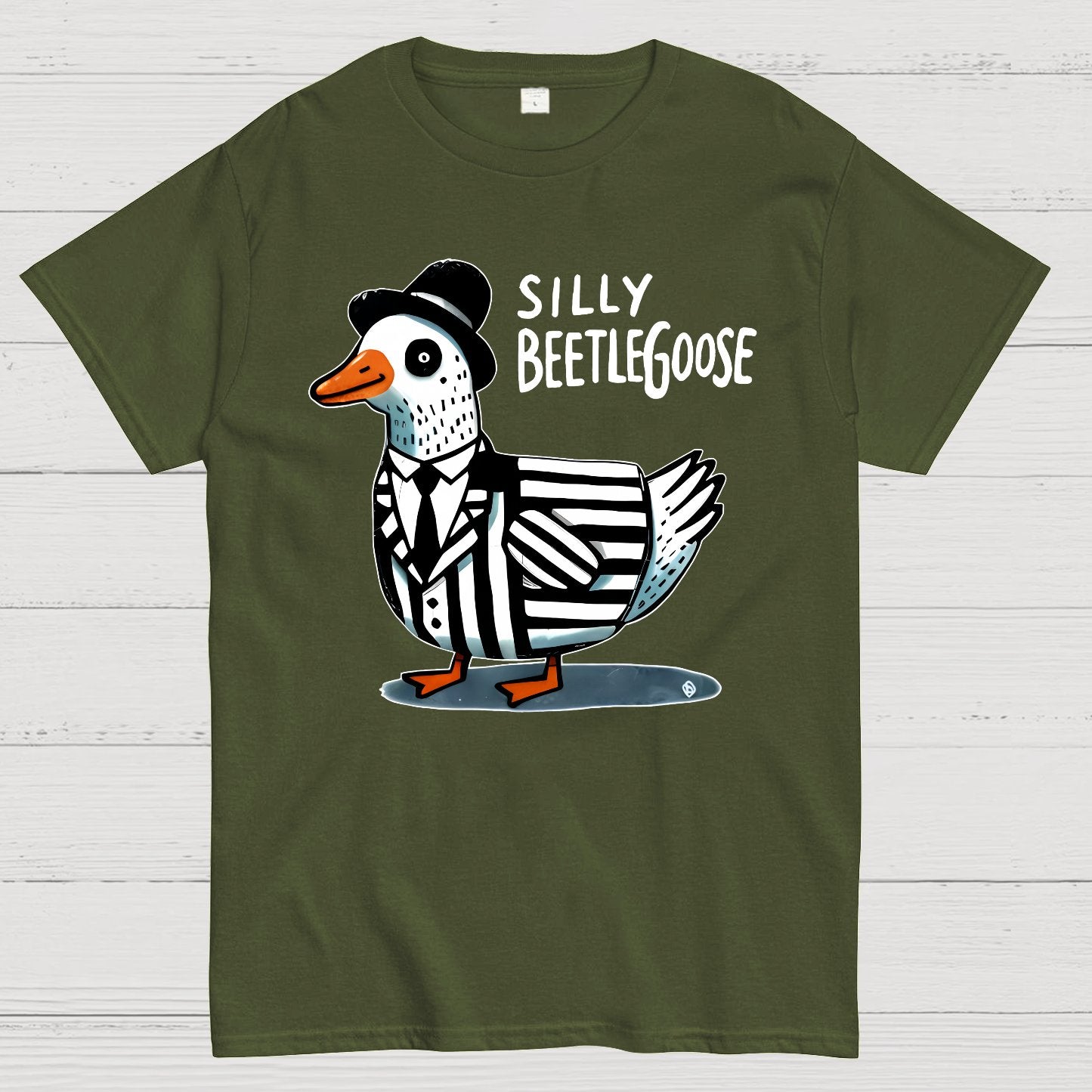 Silly Beetle Goose Funny Geek T-Shirt