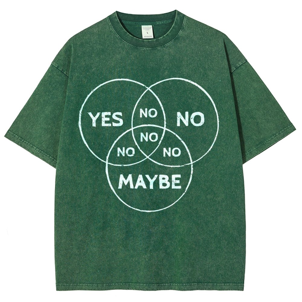 Venn In Doubt, say no. Vintage Distressed T-shirt