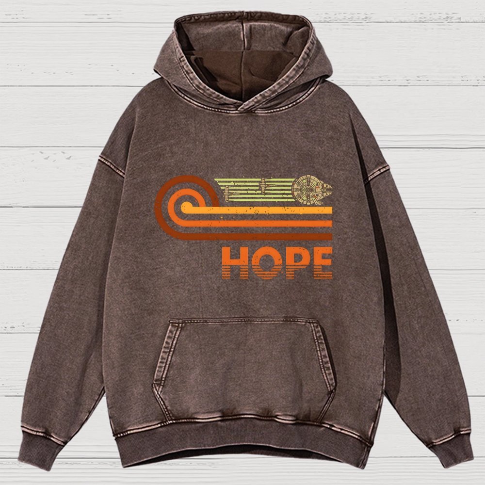 Retro Vintage Hope Vintage Distressed Hoodie