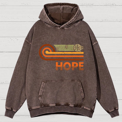 Retro Vintage Hope Vintage Distressed Hoodie