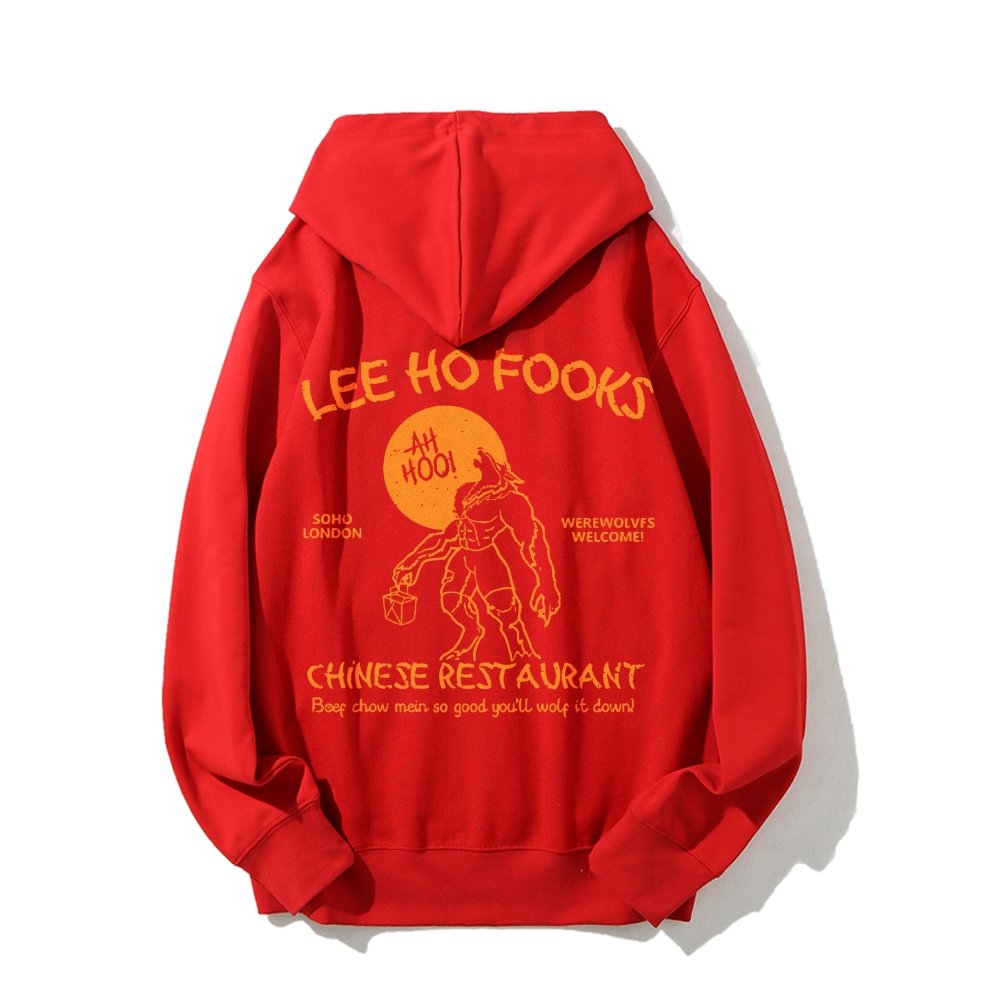 Lee Ho Fooks Chinese Restaurant Printed Back Unisex Cotton Hoodie