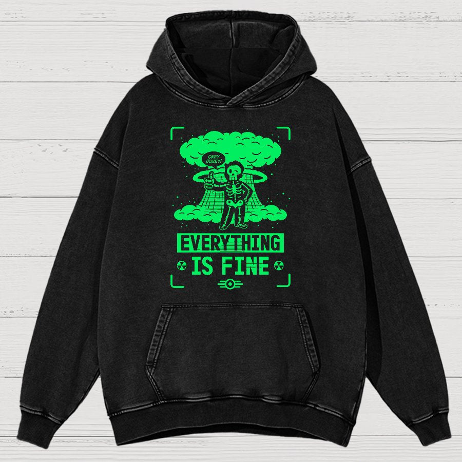 Nuclear Boy Vintage Distressed Hoodie