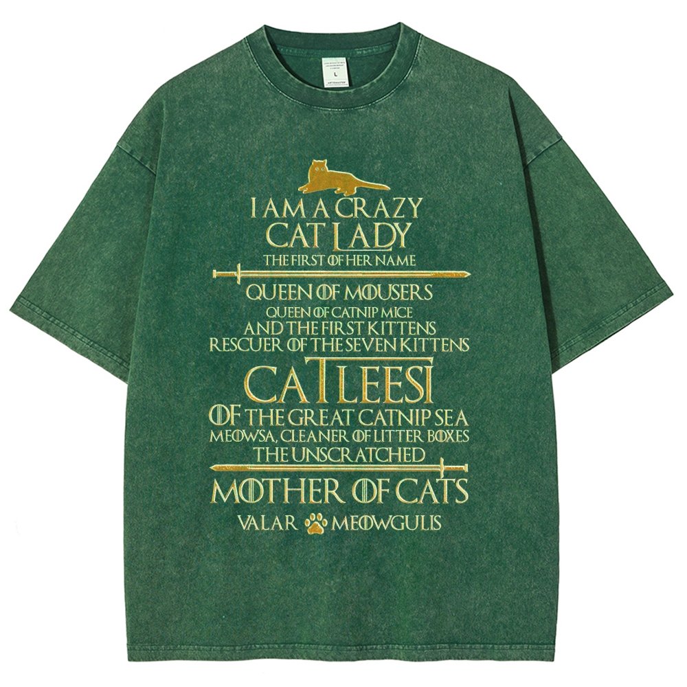 I Am A Crazy Cat Lady Vintage Distressed T-shirt