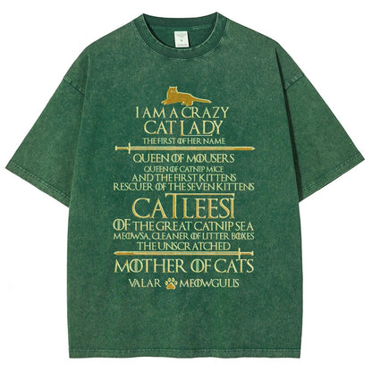I Am A Crazy Cat Lady Vintage Distressed T-shirt