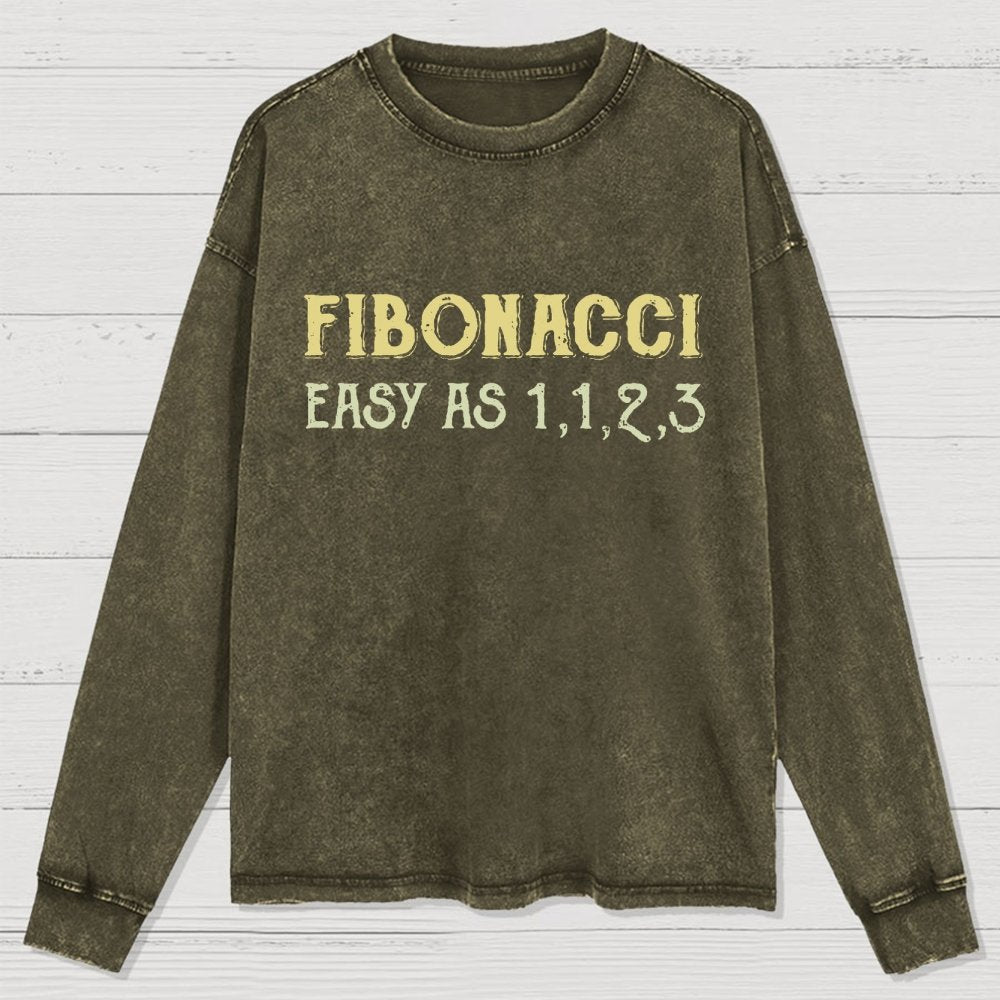 Easy As 1123 Washed Long Sleeve Tee