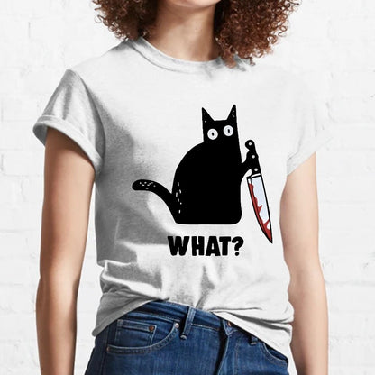 What？Funny Cat Geeky T-Shirt