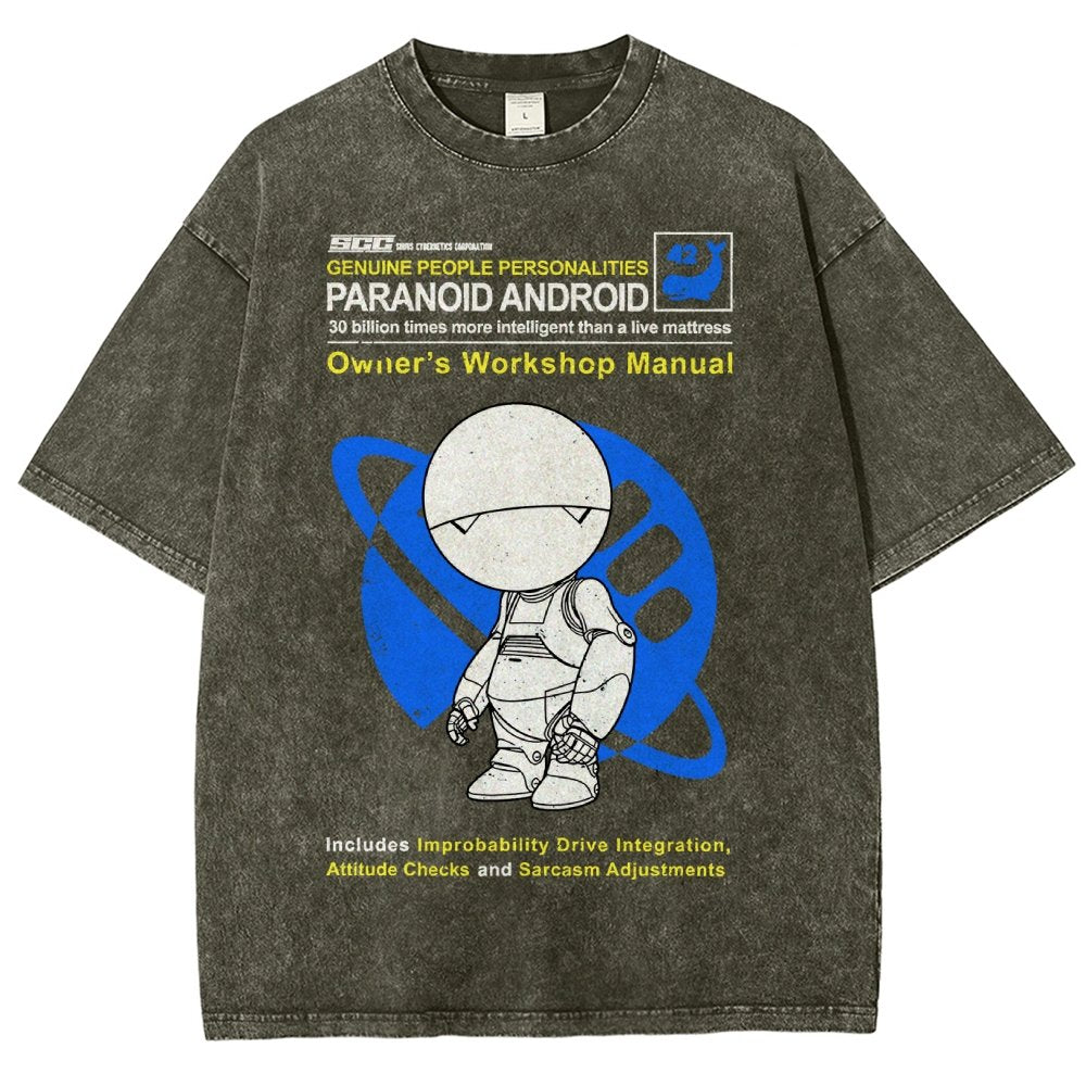 Mysterious Android Manual Vintage Distressed T-shirt