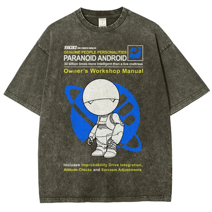 Mysterious Android Manual Vintage Distressed T-shirt