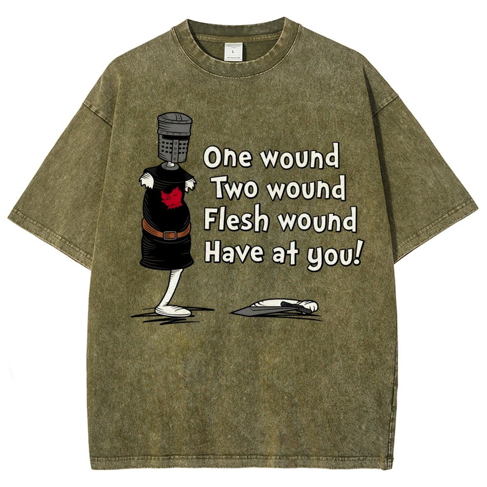 One Wound, Two Wound Essential Vintage Distressed T-shirt